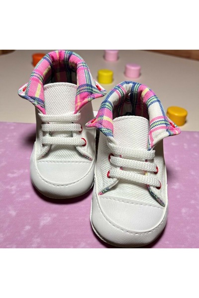 NECİXS BEBEE Eco-Leather Sports Booties White