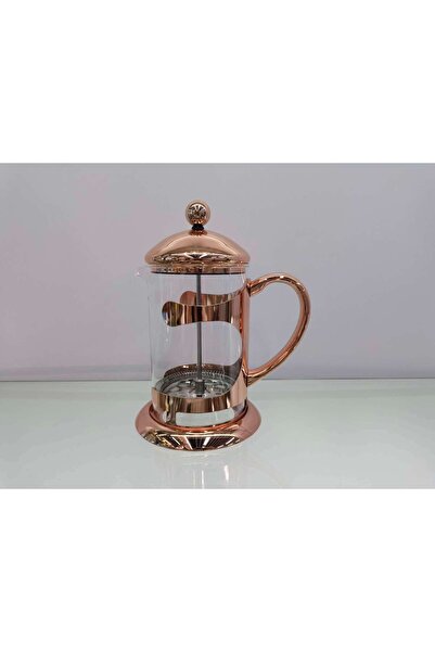 LUXURY French Press Glass Coffee Maker Carafe 1000ml, Brass French Press Pot