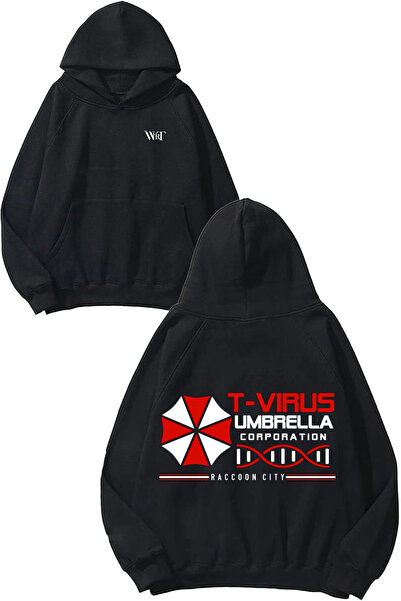 THEWERT Φούτερ T Virus Umbrella Corporation Design Backpack με τύπωμα Μαύρο μ...