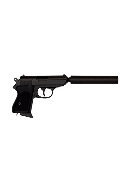 denix Polizei Kurz Susturuculu Metal Tarihi Ajan Replika 30 cm, 715 gr