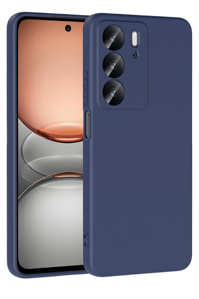 NewFace كربكته ريلمي سي75 4جي فيرست سيليكون (203303) - أزرق داكن