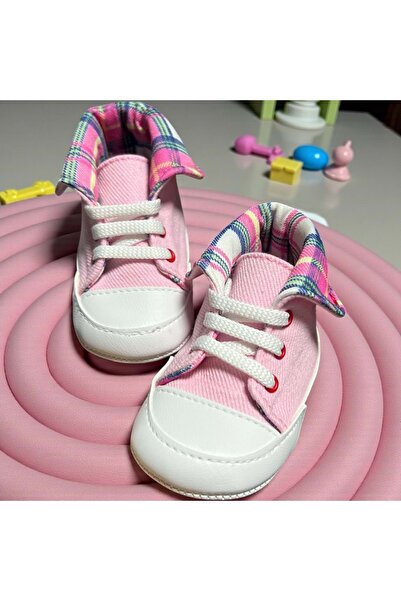 NECİXS BEBEE Eco-Leather Sports Booties Pink