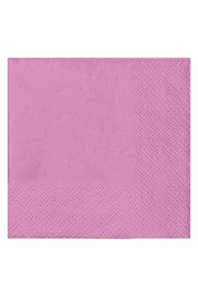 MYONNA IT & E- COMMERCE Table Napkins, Pastel Lilac, 21x21 cm, Set of 25 Pieces