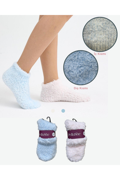 ragistore 2 Çift Kadın Peluş Uyku Çorabı