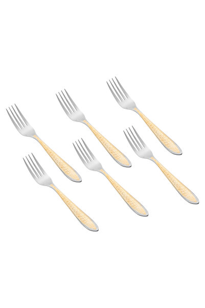 ABAREEK 30-piece stainless steel cutlery set in silver and gold
