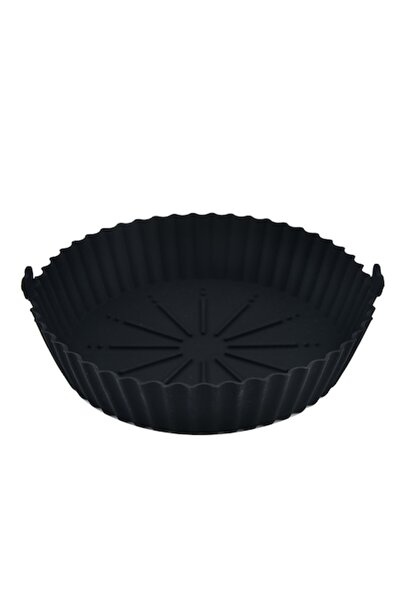 RABY Tavă din silicon pentru friteuza cu aer, reutilizabilă, rezistentă la căldură