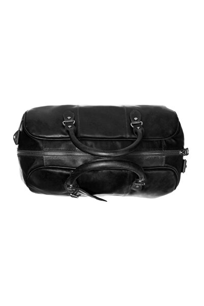 The Chesterfield Brand The Chesterfield Brand unisex travel bag, made of soft leather, Liam, Black