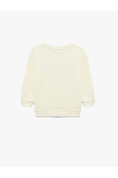 Koton Licensed Snoopy Printed Long Sleeve Cotton Sweatshirt