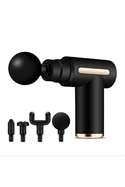 Generic Massage and muscle relaxation gun, vibration technology (4 heads), portable and USB rechargeable