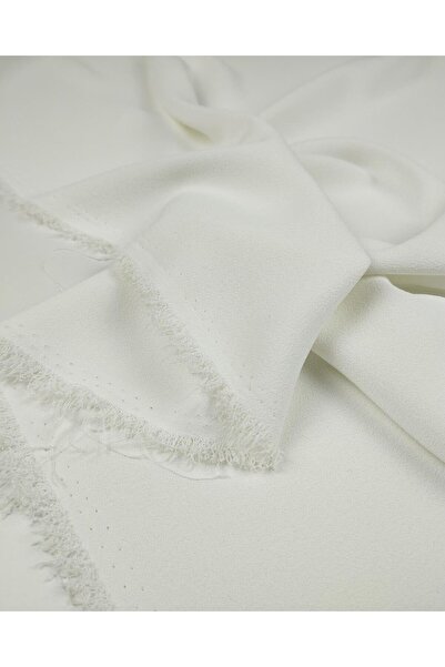 Kumaş Parça Țesătură creponată de culoare ecru (lățime 140 cm x lungime 220 cm)