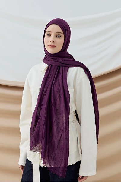 Modakaşmir Bamboo Shawl Series Plum