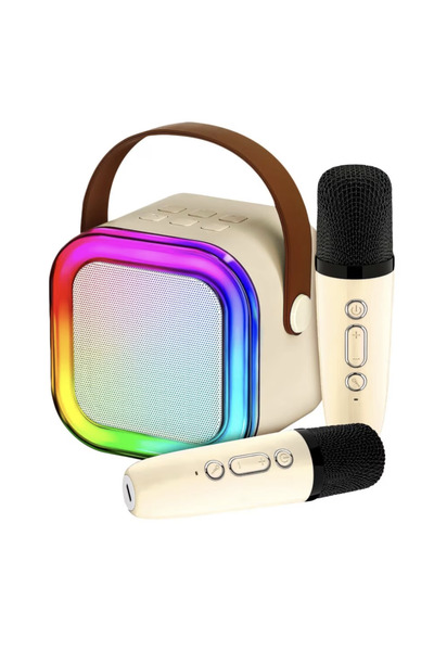 Krista Σετ Καραόκε με ηχείο και 2 ασύρματα μικρόφωνα, με bluetooth, μπαταρία,...