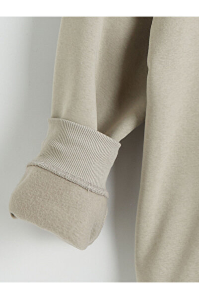 LC Waikiki ψηλός λαιμός με τύπωμα Ανδρικό χοντρό φούτερ