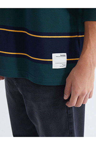 LC Waikiki Ανδρικό φούτερ με ριγέ γιακά πόλο