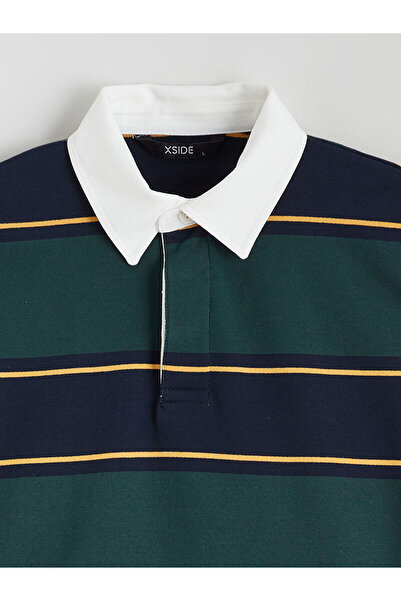 LC Waikiki Ανδρικό φούτερ με ριγέ γιακά πόλο