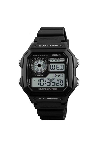 Skmei Men's Watch Sport Multifunctional Digital Alarm Casual Black