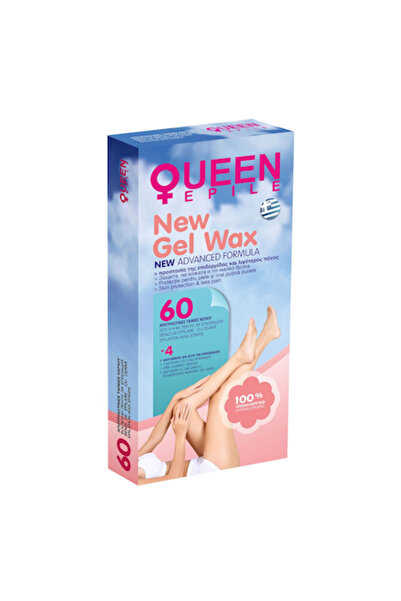 MYONNA IT & E- COMMERCE Queen Epile New Gel Wax Depilatory Strips with Oil Wipes, Set 64 pcs