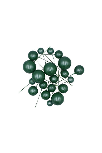 Mirific Party Set de 20 de bile decorative necomestibile pentru tort, verde, ...