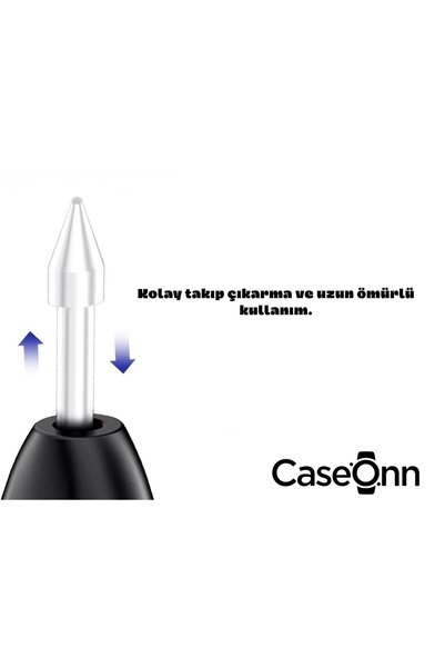 Samsung Caseonn Galaxy Tab S9 X710 Pen Tip 5 Pieces White