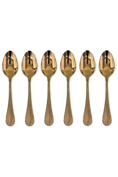 Mepra Set of 6 Dessert Spoons Caccia bronzo