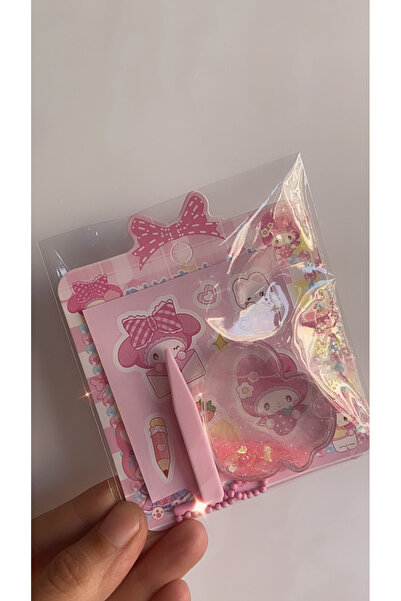synshop Kawaii My Melody Melodi Anaktarlık Sticker Cımbız Simli Sulu Kendin Y...