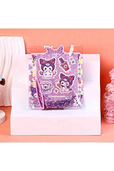 synshop Kawaii Kuromi Sticker Tweezers Glittery Watercolor DIY Gift Bag Ornament Carm