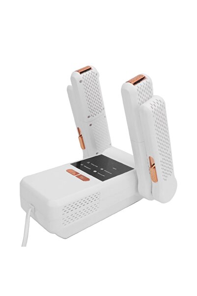 SUPER TRENDS SUPER TRENDS® Double Electric Shoe Dryer – 360° Hot Air, UVC Sterilization, White