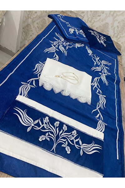 EL YAPIMI İğne oyası namaz örtüsü ve seccade seti 6 parça
