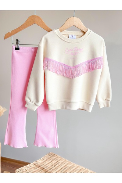 Alvadonna Tasseled Girls' Top and Bottom Set