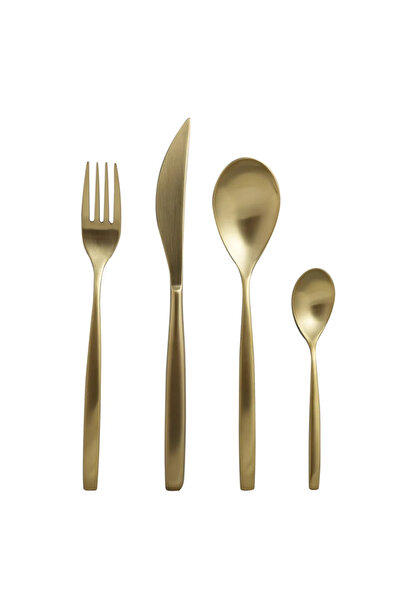 Mepra Stiria Ice Oro 24-Piece Cutlery Set