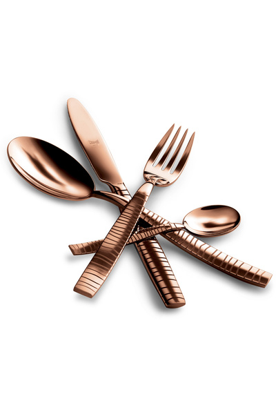 Mepra Tigre 24-piece Cutlery Set, Stainless Steel - Bronze