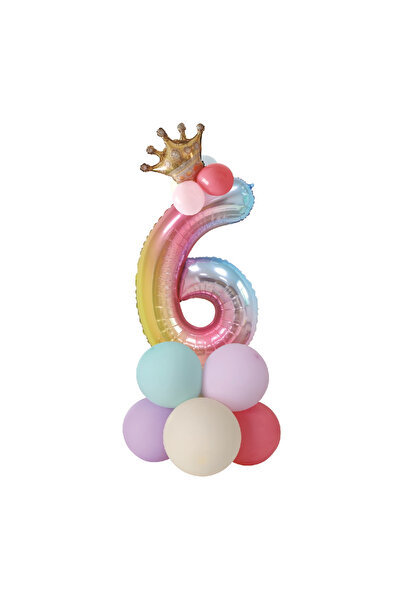 Mirific Party Set de 14 baloane de petrecere, folie metalică curcubeu, 80 x 4...