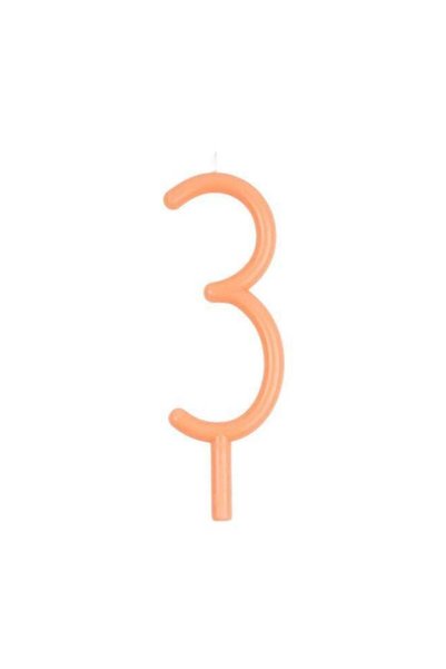 Generic Slim Number 3 Candle