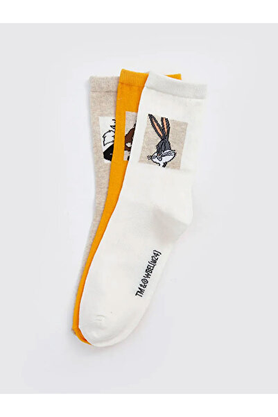 Filmaldım Bugs Bunny Printed Women's Socks 3-Pack Size 36-38 Looney Tunes