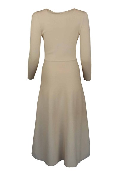 ONLY Palermo Knit Sandshell Dress - XL, Beige, 53% viscose 47% nylon