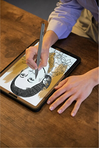 porodo Wireless & Type C Charging Stylus Pen 380655 Li-Polymer Battery,100Mah - Black