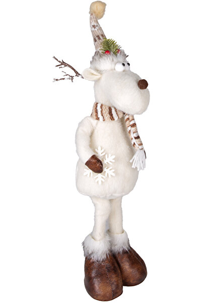 Herdekora Christmas Ornament, Deer Figure, White - 18X60 cm