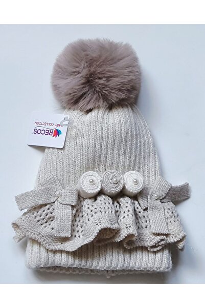 Recos My Baby Kumsal 0 - !8 Months Baby Girl Wool Hat Beanie Hat