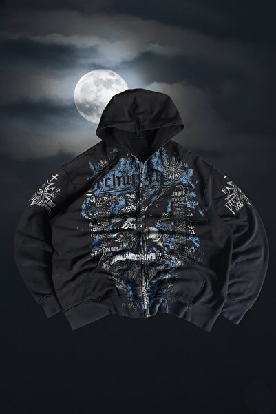 Köstebek Black Archaic Atelier Gothic Unisex Hooded