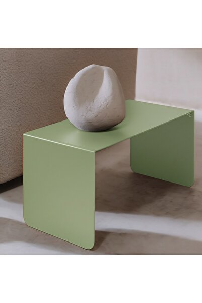 VoomeDesign Pastel Minimalist Metal Yan Sehpa | Modern Dekoratif Salon & Ofis...