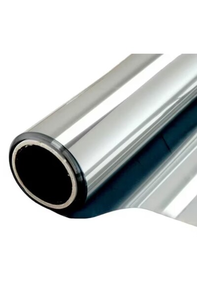 RABY Folie reflectorizantă pentru geamuri cu efect de oglindă, argintie, 60 x 300 cm