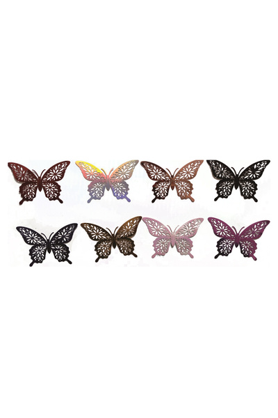 Mirific Party Set de 12 fluturi decorativi, diferite dimensiuni, PPQT9969