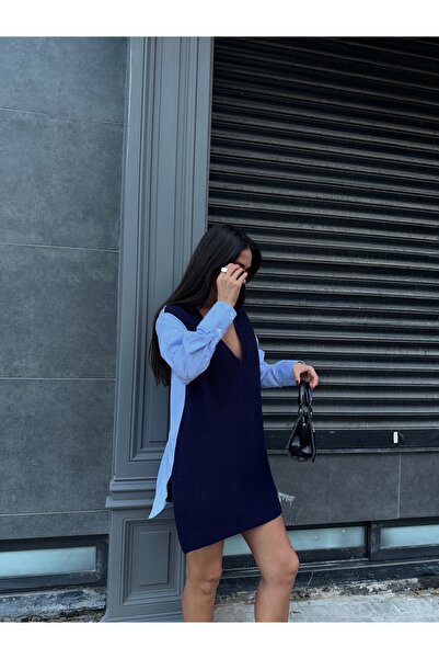 kenza'a Светр з декольте і сорочка oversize