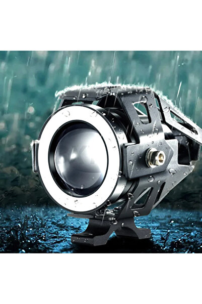 Avex LED Projector with Magnifying Glass, Angel Eye WHITE and Devil Eye RED, 12V power supply, for Off-Road, ATV