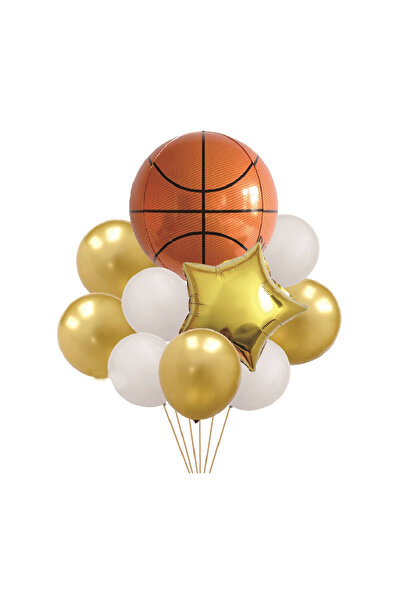 Mirific Party Set de 10 baloane petrecere, folie metalizată alb/galben/negru/...