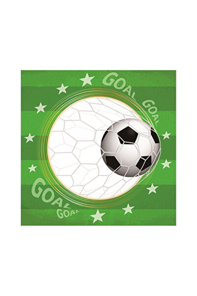 Mirific Party Șervețele pentru tort verzi, albe, negre, 33×33 cm, fotbal, PPP...