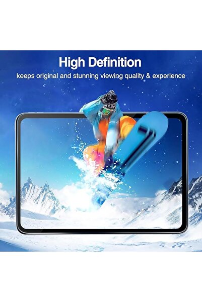 Coolacs Apple iPad Pro 13 inç 2025 M5 (A3360-A3361) ile Uyumlu Temperli Kırılmaz Cam Ekran Koruyucu