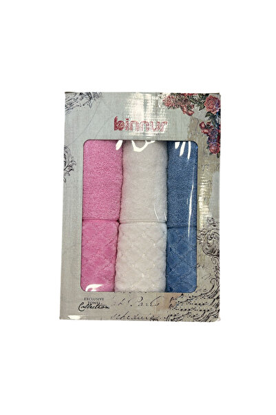 Global-Store Set of 3 Face Towels Global Store 50x90 cm Multicolor