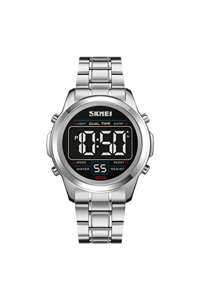 Skmei Men's Wristwatch Digital Sport Alarm Date Chronograph Silver