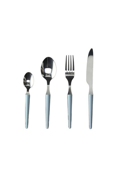 Tognana Cutlery set with blue handle, 24 pieces -